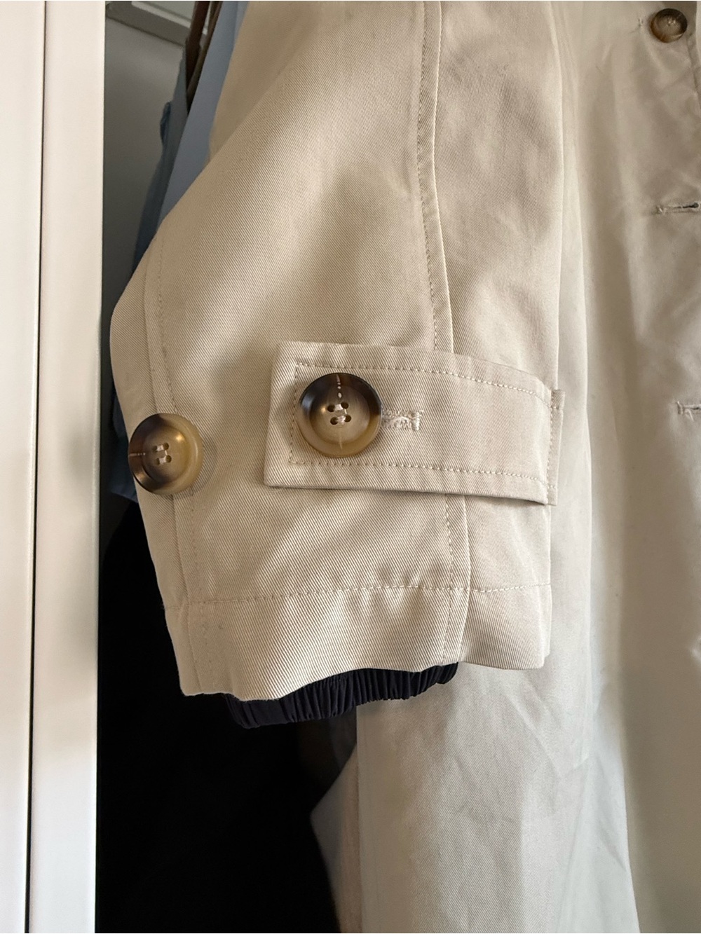 SELFWHO cotton blend reversible Trench coat - Picture 4 of 16